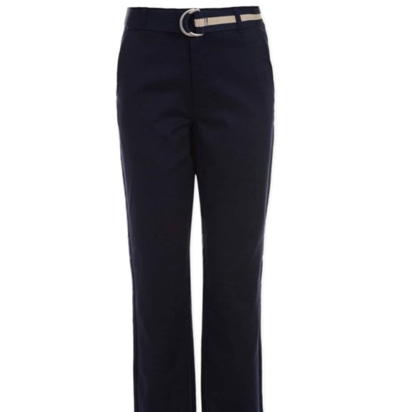 Nautica Bottoms Nautica Boys School Uniform Belted Flat Front Twill Pant Poshmark